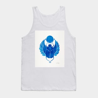 navy scarab Tank Top